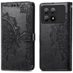 iMoshion Etui de téléphone portefeuille Mandala Xiaomi Poco X6 Pro - Noir