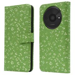 imoshion Étui de téléphone portefeuille Design Xiaomi Redmi A3 - Green Flowers