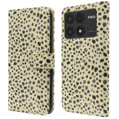 imoshion Étui de téléphone portefeuille Design Xiaomi Poco X6 Pro - Black And White Dots