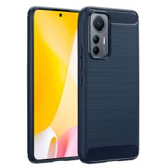 imoshion Coque Brushed Xiaomi 12 Lite - Bleu foncé