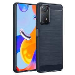 imoshion Coque Brushed Xiaomi Redmi Note 11 Pro - Bleu foncé