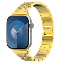 Selencia Bracelet à maillons scintillants pour Apple Watch Series 1-9 / SE - 38/40/41 mm / Series 10 - 42 mm - Or