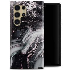 Selencia Coque arrière Vivid Samsung Galaxy S24 Ultra - Chic Marble Black