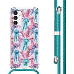 imoshion Coque Design avec cordon Samsung Galaxy A13 (5G) - Jellyfish Watercolor