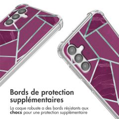 imoshion Coque Design avec cordon Samsung Galaxy A14 (5G/4G) - Bordeaux Graphic
