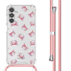 imoshion Coque Design avec cordon Samsung Galaxy A14 (5G/4G) - Crab Watercolor