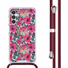 iMoshion Coque Design avec cordon Samsung Galaxy A15 (5G/4G) - Flower Water