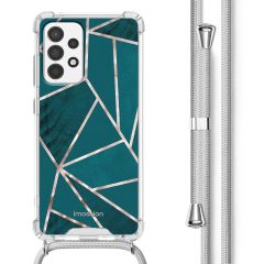 imoshion Coque Design avec cordon Samsung Galaxy A52(s) (5G/4G) - Petrol Green Graphic