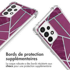 imoshion Coque Design avec cordon Samsung Galaxy A52(s) (5G/4G) - Bordeaux Graphic