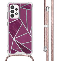 imoshion Coque Design avec cordon Samsung Galaxy A52(s) (5G/4G) - Bordeaux Graphic