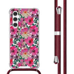 iMoshion Coque Design avec cordon Samsung Galaxy A54 (5G) - Flower Water