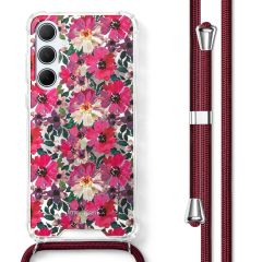 imoshion Coque Design avec cordon Samsung Galaxy A55 - Flower Water
