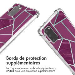 imoshion Coque Design avec cordon Samsung Galaxy S20 - Bordeaux Graphic