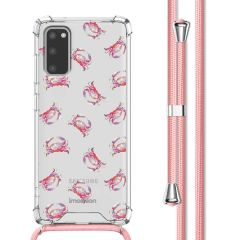 imoshion Coque Design avec cordon Samsung Galaxy S20 - Crab Watercolor