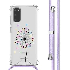 imoshion Coque Design avec cordon Samsung Galaxy S20 - Sandstone Dandelion