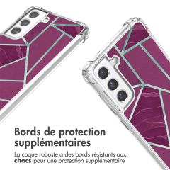 imoshion Coque Design avec cordon Samsung Galaxy S21 FE - Bordeaux Graphic