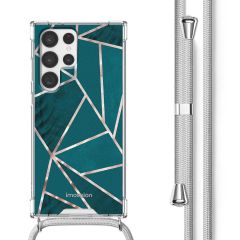 imoshion Coque Design avec cordon Samsung Galaxy S22 Ultra - Petrol Green Graphic