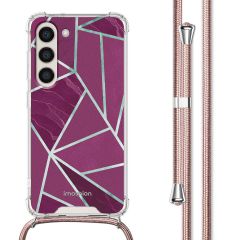 imoshion Coque Design avec cordon Samsung Galaxy S23 Plus - Bordeaux Graphic