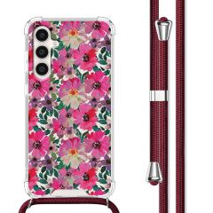 imoshion Coque Design avec cordon Samsung Galaxy S23 FE - Flower Water