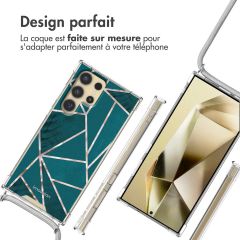 imoshion Coque Design avec cordon Samsung Galaxy S24 Ultra - Petrol Green Graphic