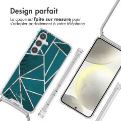 imoshion Coque Design avec cordon Samsung Galaxy S24 Plus - Petrol Green Graphic
