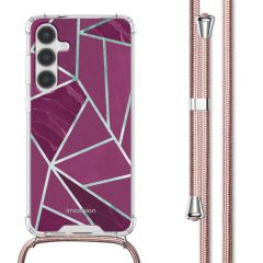 imoshion Coque Design avec cordon Samsung Galaxy S24 - Bordeaux Graphic