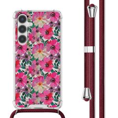iMoshion Coque Design avec cordon Samsung Galaxy S24 - Flower Water