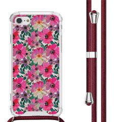 imoshion Coque Design avec cordon iPhone SE (2022 / 2020) / 8 / 7 - Flower Water