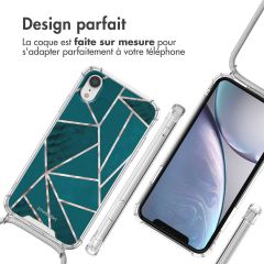 imoshion Coque Design avec cordon iPhone Xr - Petrol Green Graphic