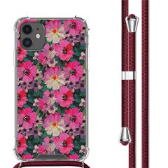 iMoshion Coque Design avec cordon iPhone 11 - Flower Water