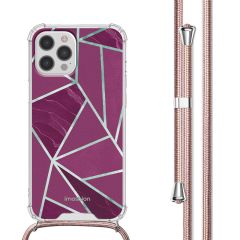 iMoshion Coque Design avec cordon iPhone 12 Pro Max - Bordeaux Graphic