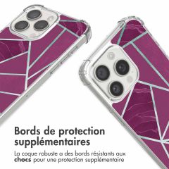 imoshion Coque Design avec cordon iPhone 15 Pro Max - Bordeaux Graphic