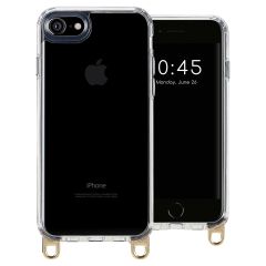 Selencia Coque avec crochets amovibles iPhone SE (2022 / 2020) / 8 / 7 - Transparent