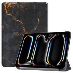 imoshion Coque tablette Design iPad Pro 13 (2024) M4 - Black Marble