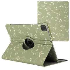 imoshion Coque tablette Design rotatif à 360° iPad Air 13 inch (2024) M2 - Green Flowers