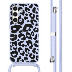 imoshion Coque design en silicone avec cordon Samsung Galaxy S23 FE - Animal Lila