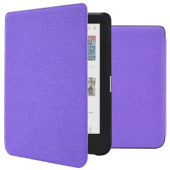 imoshion Étui de liseuse portefeuille Canvas Sleepcover Kobo Clara Colour / Kobo Clara BW - Violet