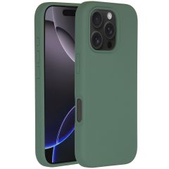 Accezz Coque Liquid Silicone avec MagSafe iPhone 16 Pro - Vert foncé