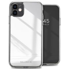 Selencia Coque Mirror iPhone 11 - Coque avec miroir - Argent