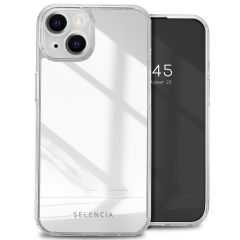 Selencia Coque Mirror iPhone 14 - Coque avec miroir - Argent