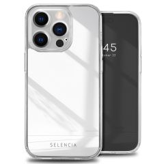 Selencia Coque Mirror iPhone 14 Pro - Coque avec miroir - Argent