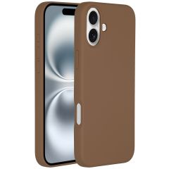 Accezz Coque Liquid Silicone avec MagSafe iPhone 16 - Light Brown