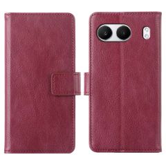 imoshion Étui de téléphone portefeuille Luxe OnePlus Nord 4 - Bordeaux