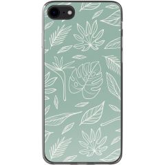 imoshion Coque Design iPhone SE (2022 / 2020) / 8 / 7 - Leaves Line-Art