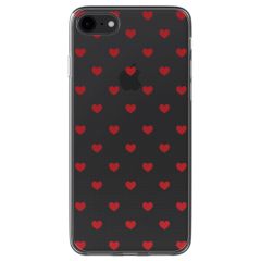 imoshion Coque Design iPhone SE (2022 / 2020) / 8 / 7 - Red Hearts