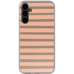 imoshion Coque Design Samsung Galaxy A34 (5G) - Striped Peach Reverse