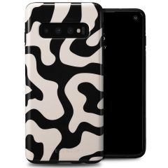 Selencia Coque arrière Vivid Samsung Galaxy S10 - Art Wave Black