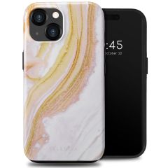 Selencia Coque arrière Vivid iPhone 15  - Chic Marble Gold