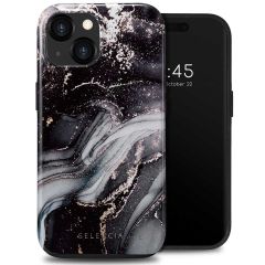 Selencia Coque arrière Vivid iPhone 15  - Chic Marble Black