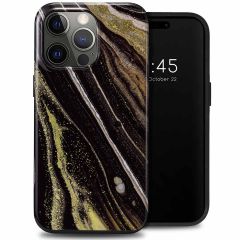 Selencia Coque arrière Vivid iPhone 15 Pro Max - Chic Marble